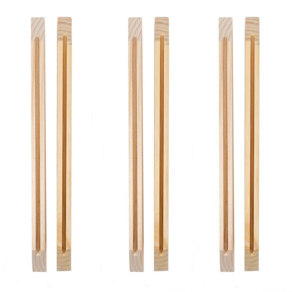 Handprint 1 in. x 2 in. x 1 ft. Common Softwood Frame Rail (6-Pack ...