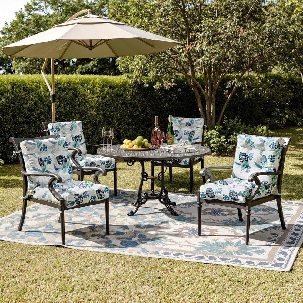 21.5 x 21.5 Outdoor Blue 4'' Dining Chair Cushion price history on PriceWatchPro