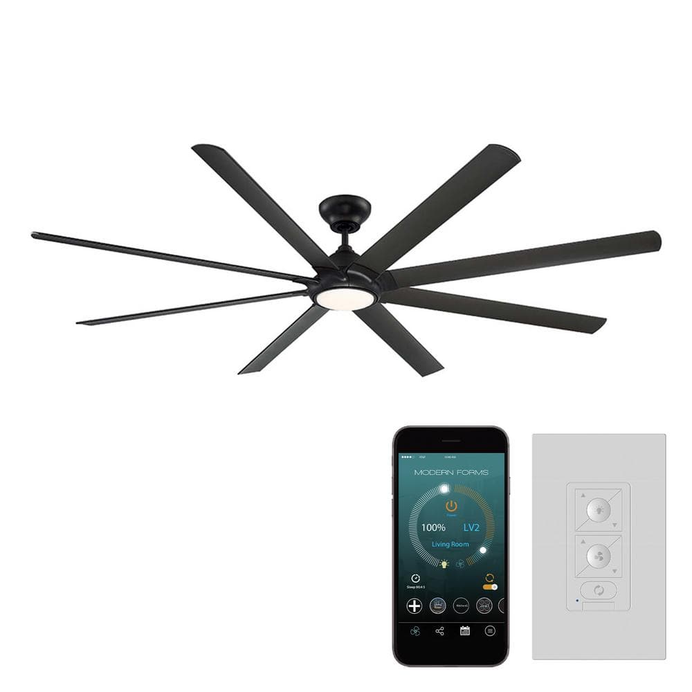 Modern Forms Hydra 80 in. LED Indoor/Outdoor Bronze 8-Blade Smart