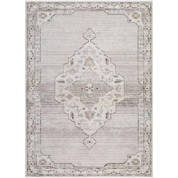 Fifth Avenue FIF-2301 8 ft. x 12 ft. Machine Woven Rug, Gray