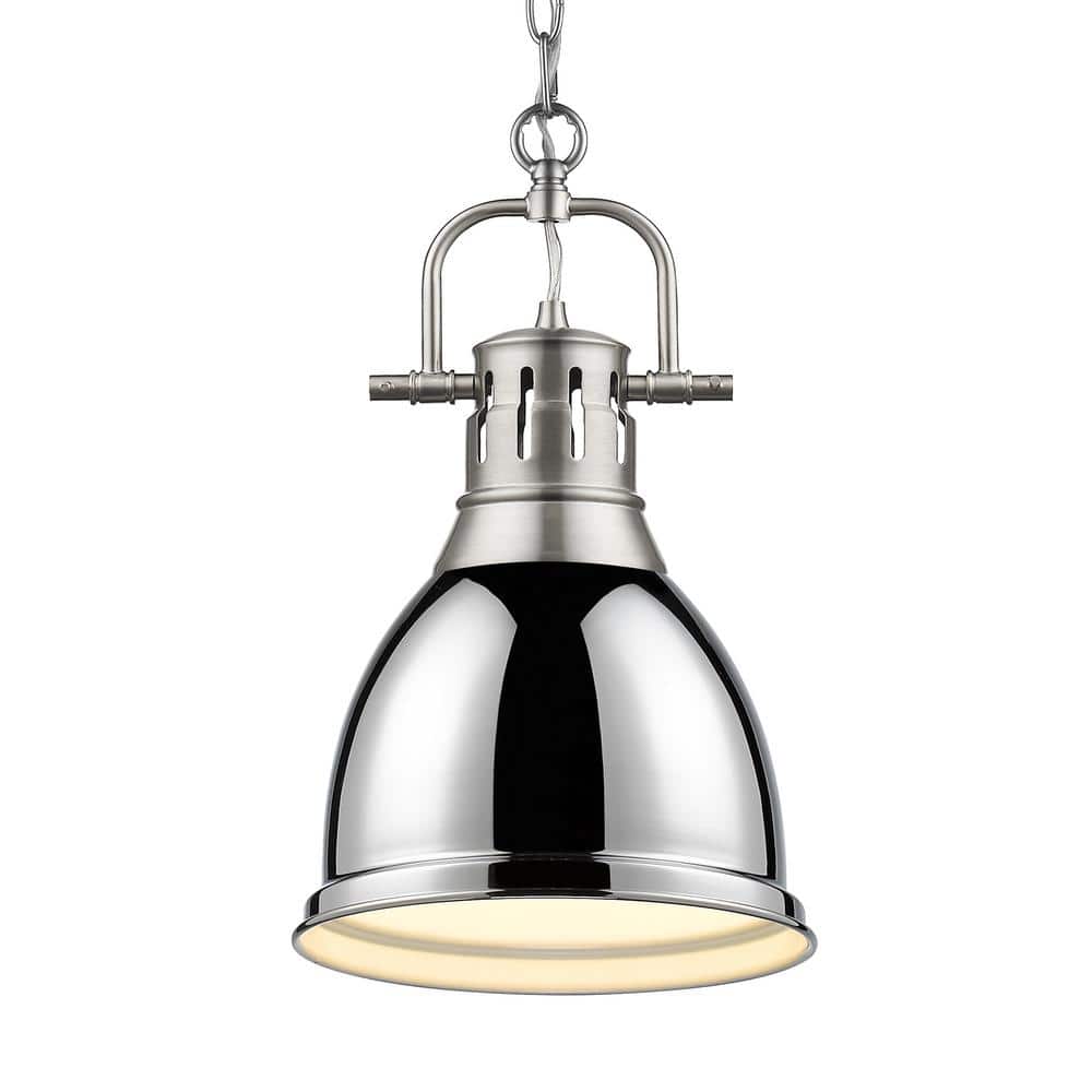 Duncan 1-Light Pewter Standard Mini Pendant with Metal Shade price history on PriceWatchPro