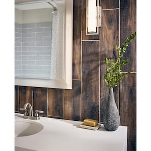 Arbor Walnut 6 in. x 36 in. Matte Porcelain Wood Look Floor and Wall Tile (15 sq. ft./Case)