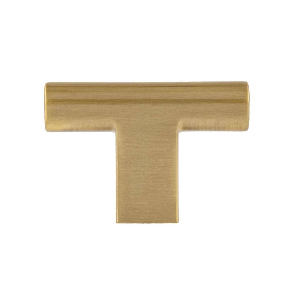 Vail 2" Satin Brass T-Handle Bar Knob