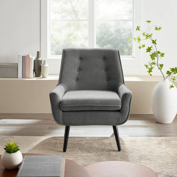 Linon Home Decor Trelis Gray Flannel Arm Chair 368360gry01u - Linon Home Decor Accent Chairs