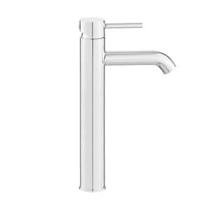 Ivy Single-Handle High Arc Single Hole Bathroom Faucet in Polished Chrome