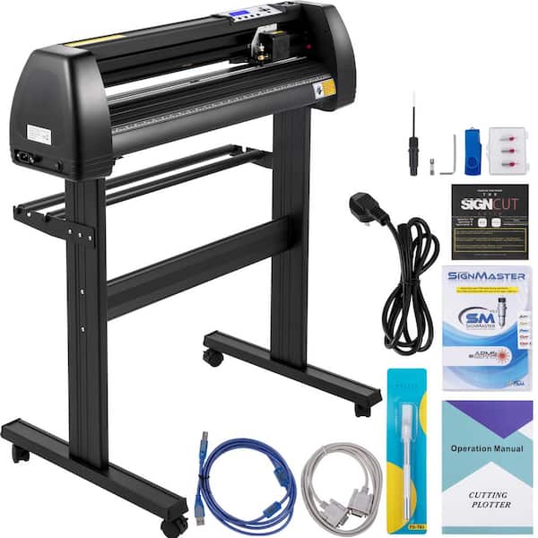 SVOPES Vinyl Cutter, 28 in. /720 mm, LED Plotter Printer with Manual Positioning, Software for MAC/Windows, Adjustable Force