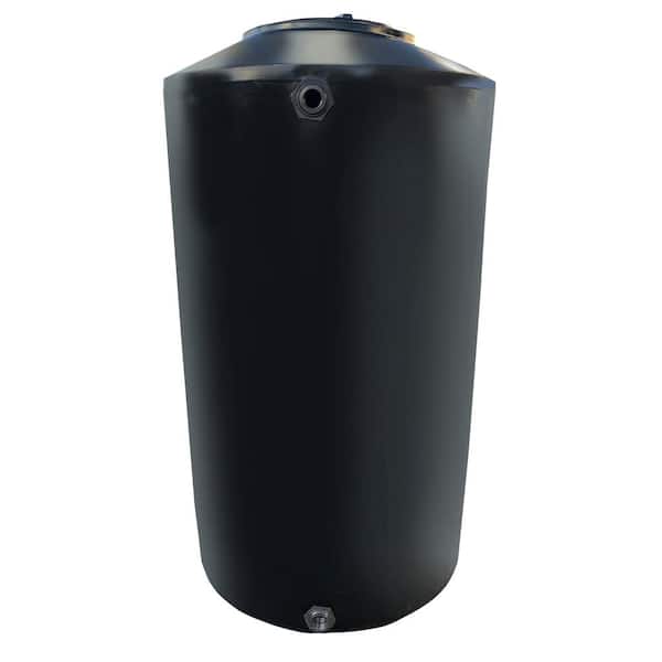 Chem-Tainer Industries 110 Gal. Black Vertical Water Storage Tank