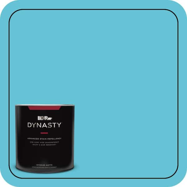 BEHR DYNASTY 1 qt. #P480-4 Rushing Stream Matte Interior Stain-Blocking Paint and Primer