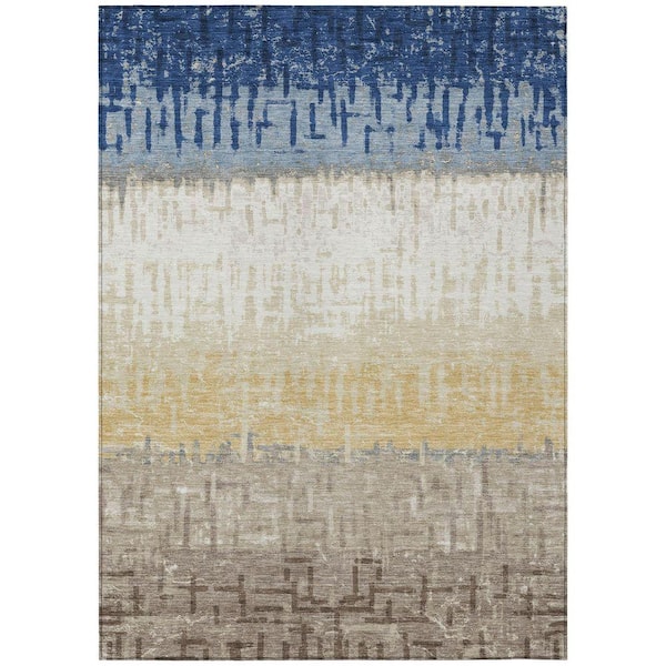 Chantille Machine Washable Indoor/Outdoor Abstract ACN2752 Baltic 5 ft. x 7 ft. 6 in. Area Rug