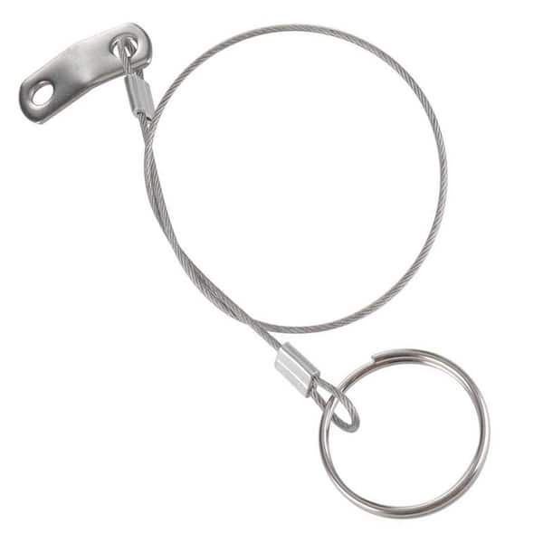 Lanyard Series 1 ft. Retractable Lifeline with Quick Release Ring, Drop Cam, Plastic Coating-Stainless Steel, 4 Pack