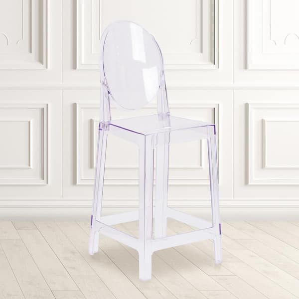 Transparent Crystal Ghost Counter Stools (Set of 4)