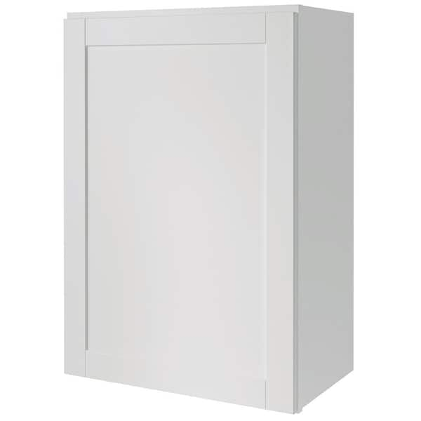 Hampton Bay Westfield Feather White Shaker Stock Assembled Wall Kitchen ...