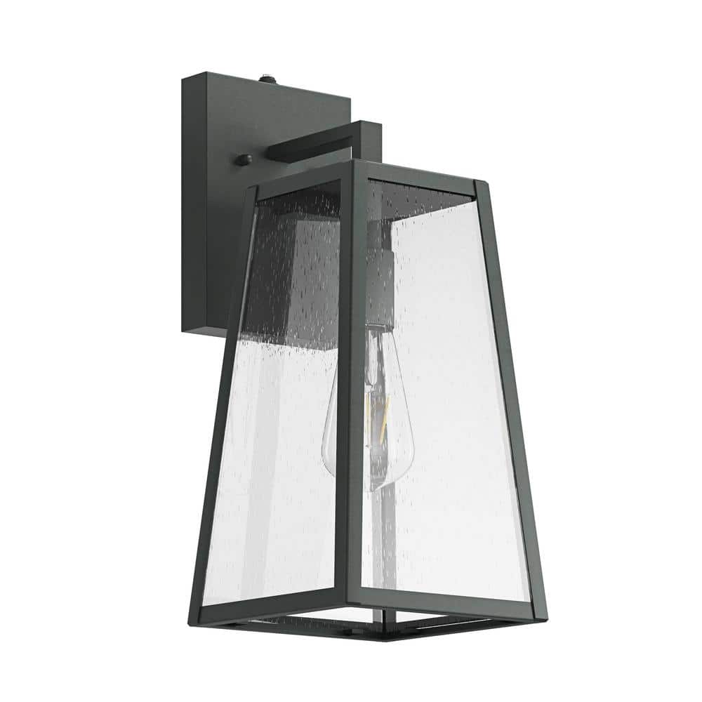 aiwen Modern 1Light Black Dusk to Dawn Exterior Outdoor Lantern