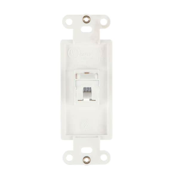 BSEED DIY 1/2 PC With Cat5e Ethernet Plug 1 Port RJ45 T568A White - View #4