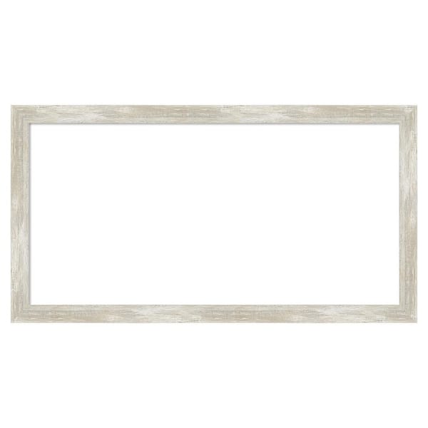 Amanti Art Crackled Metallic Narrow 26 in. x 14 in. Polystyrene Framed Dry Erase Magnetic Memo Board