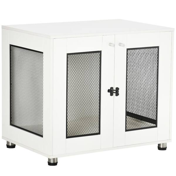 PawHut Dog Crate Furniture with Waterresistant Cushion, Dog Crate End