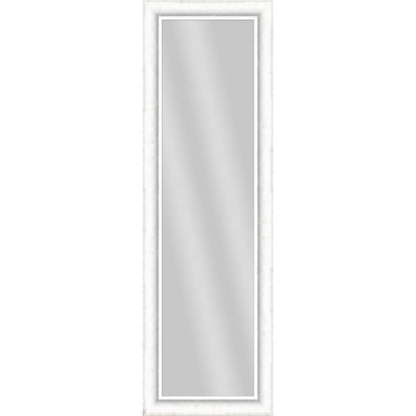 PTM Images Large Rectangle White Art Deco Mirror (52.5 in. H x 16.5 in. W)