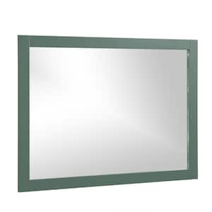 Galsaky 46 in. W x 32 in. H Rectangular Framed Surface-Mount Bathroom Vanity Mirror in Forest Green