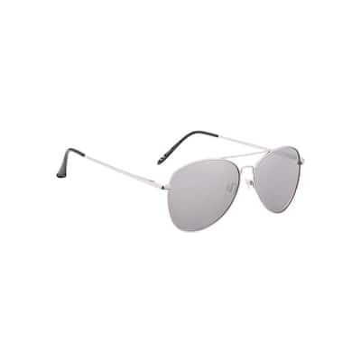 Shadedeye Silver Aviator Sunglasses