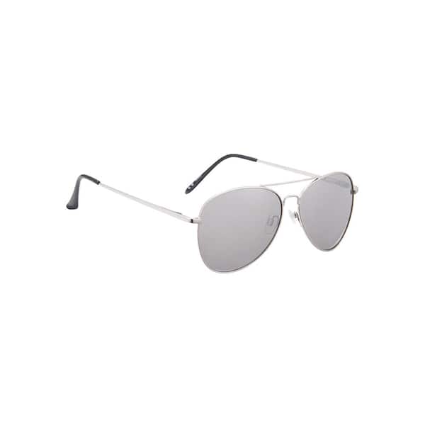 Shadedeye Silver Aviator Sunglasses