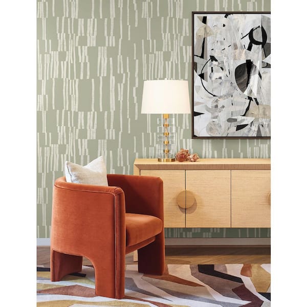 Koso Sage Green Premium Peel and Stick Wallpaper