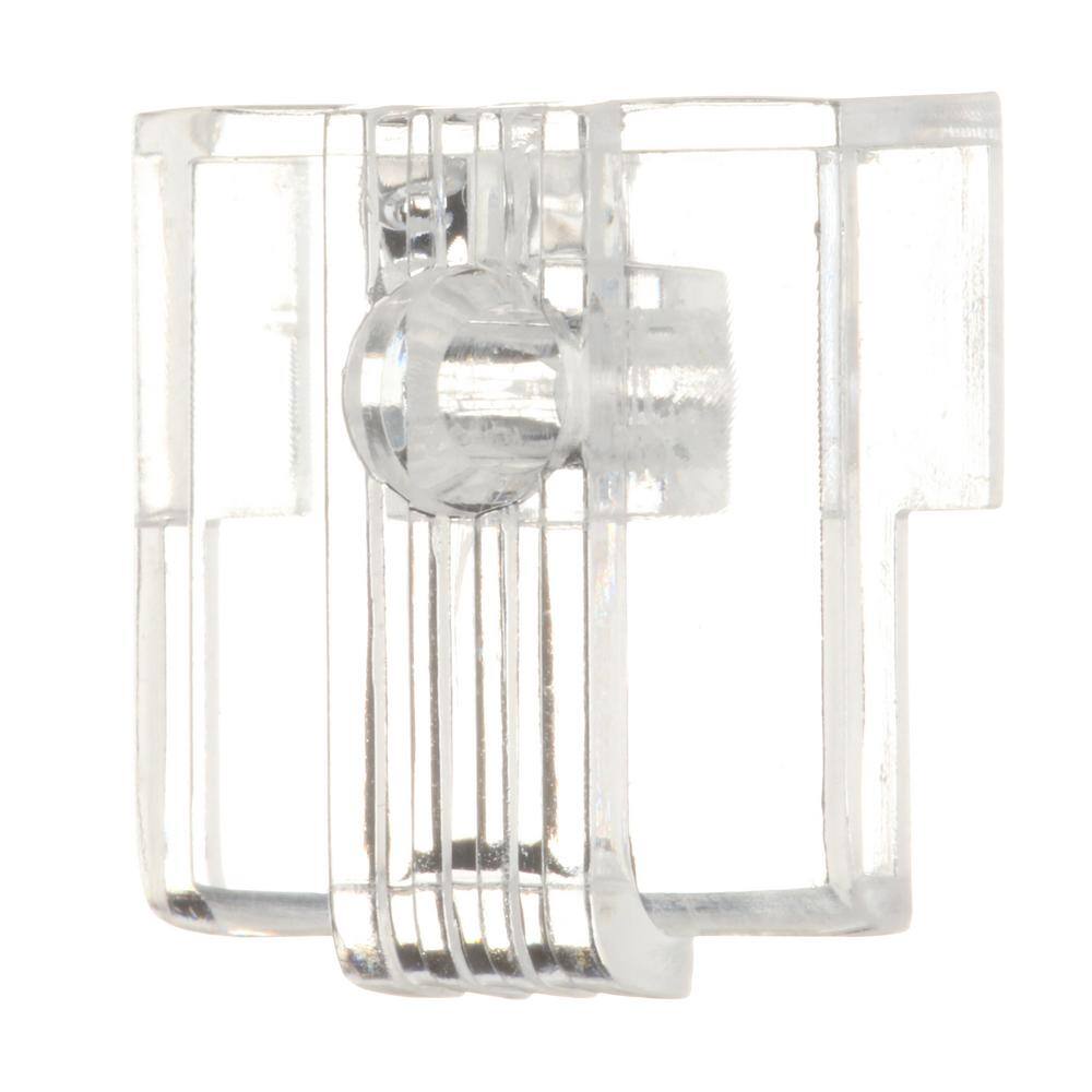 Unfinished Plastic Adjustable Wall Mount Mirror Clips Set