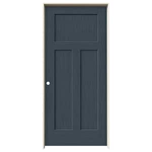 36 in. x 80 in. Craftsman Denim Stain Right-Hand Solid Core Molded Composite MDF Single Prehung Interior Door
