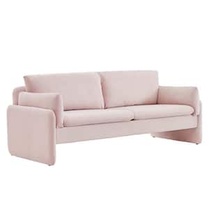 Indicate 80.5 in. Pink Performance Velvet Sofa