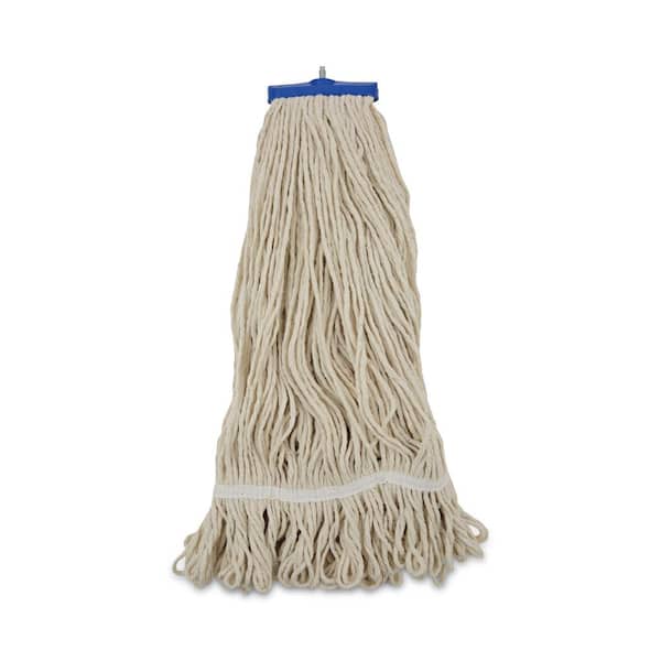 Boardwalk 24 oz. White String Mop Head Lie-Flat Head Cotton Fiber (12/Carton)
