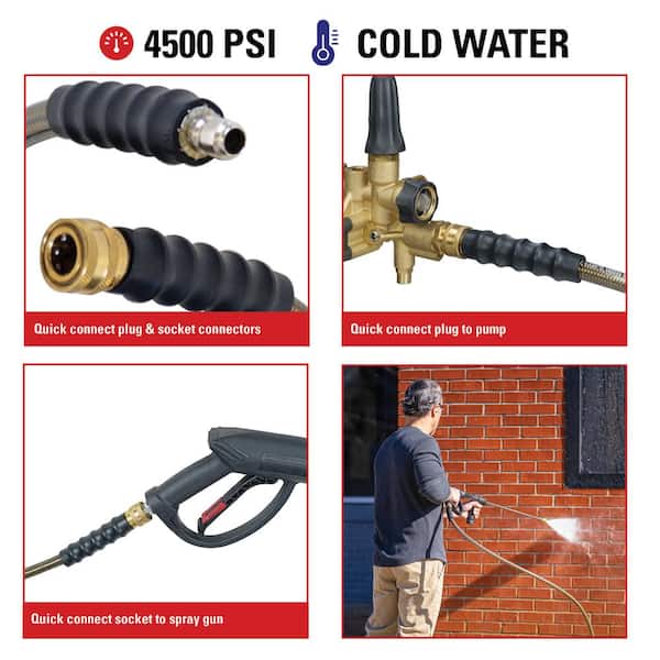 Simpson 41030 Monster 3/8 x 100' Cold Water Pressure Washer Hose - 4500 PSI
