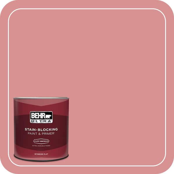 BEHR ULTRA 1 qt. Home Decorators Collection #HDC-CT-11 La Vie En Rose Extra Durable Flat Interior Paint & Primer