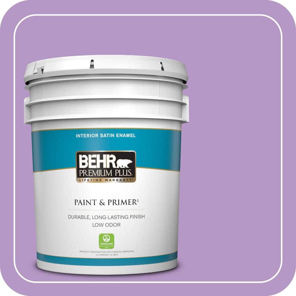 5 gal. #660B-5 Atlantic Tulip Satin Enamel Low Odor Interior Paint & Primer price history on PriceWatchPro