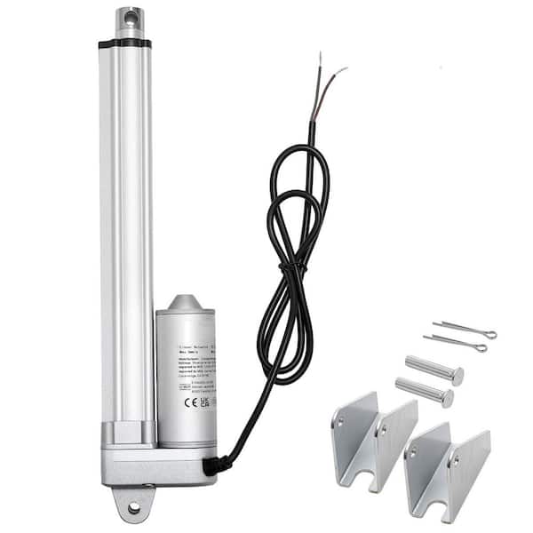 12V Linear Actuator, 675lbs. /3000N, 0.2 in. /s, 8 in. Stroke, IP65 Waterproof with Mounting Bracket for Outdoor Use