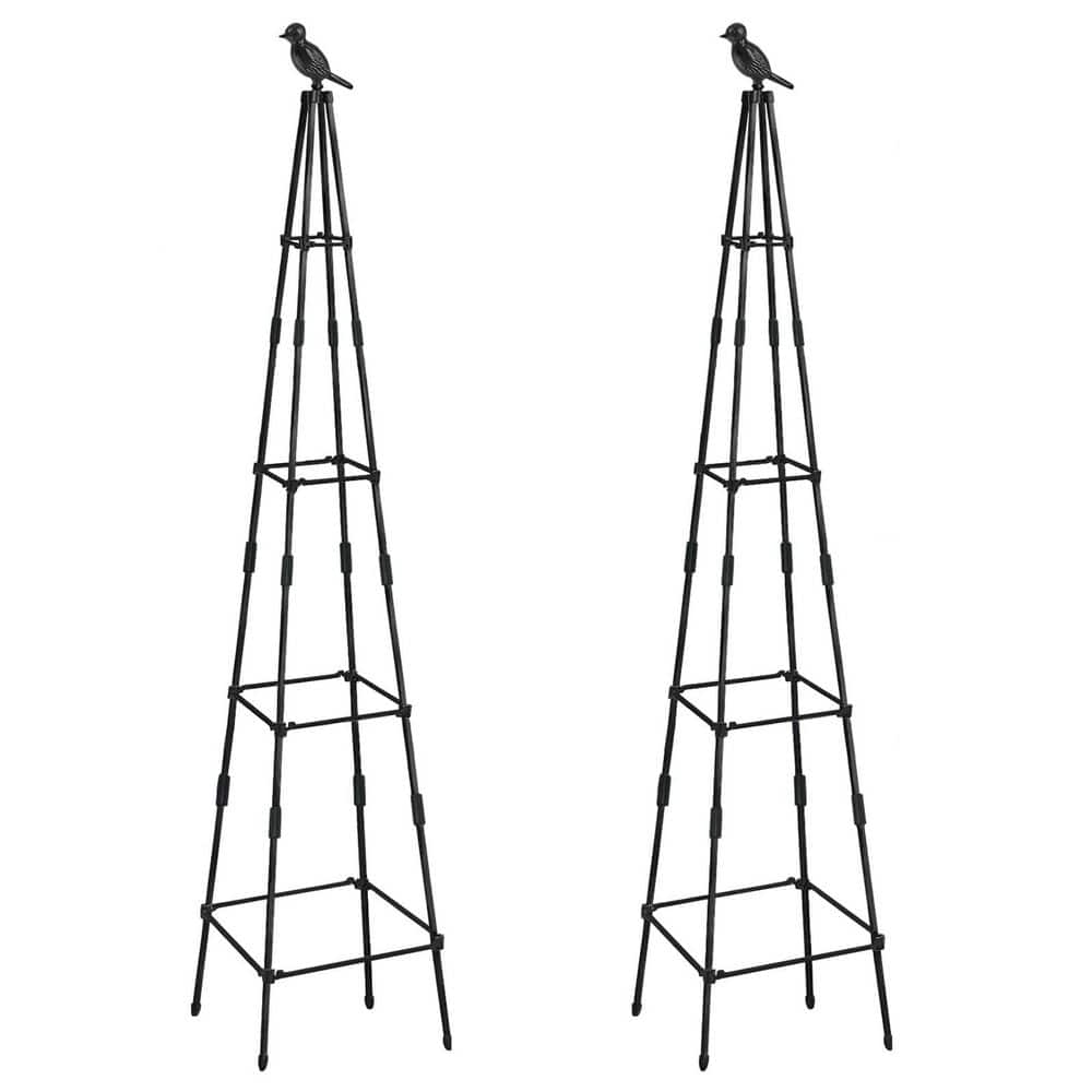 65 Inch Metal Obelisk Garden Trellis Rustproof Waterproof Adjustable Plant Support for Outdoor Indoor Vines 2 Pack price history on PriceWatchPro