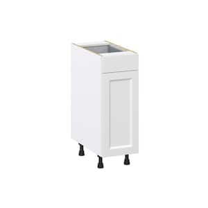 12 in. W x 24 in. D x 34.5 in. H Alton Painted White Shaker Assembled Base Kitchen Cabinet with a Drawer