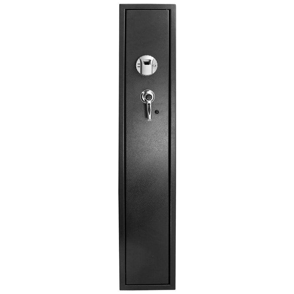 Black Steel Biometric Fingerprint Rifle Safe with Silent Mode