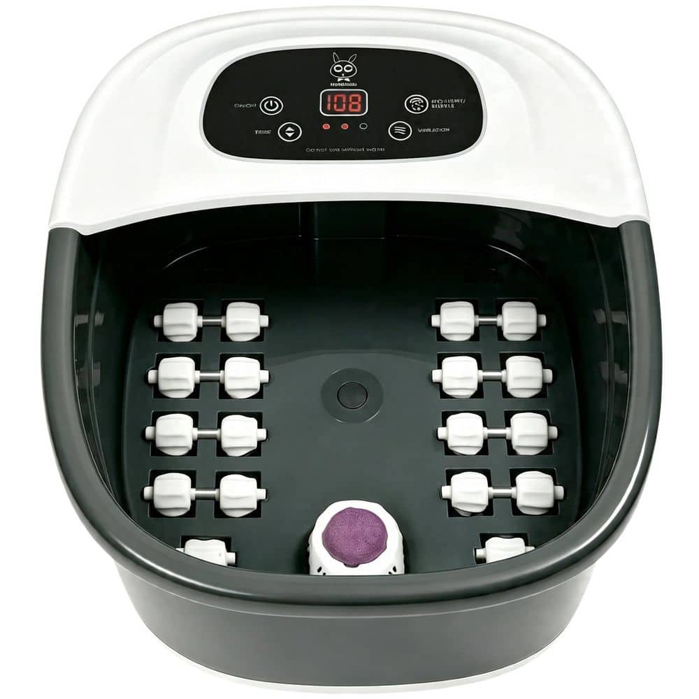 Foot Spa Bath Massager with Heat Bubbles and Vibration Massage and Jets, 16 oz. Calming Lavender Foot Soak Epsom Salt price history on PriceWatchPro