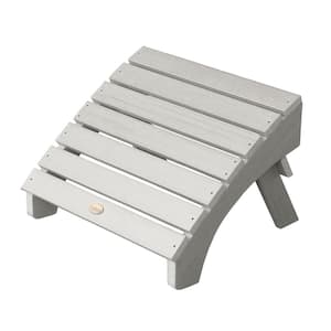 Adirondack Harbor Gray Recycled Plastic Outdoor Folding Ottoman)