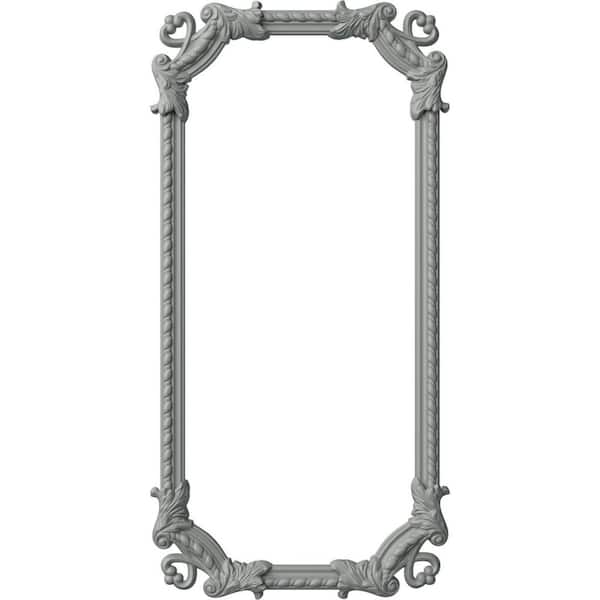 Ekena Millwork 24 in. W x 48 in. H Unfinished Polyurethane Devon Rope Panel Moulding Kit (Single Panel)