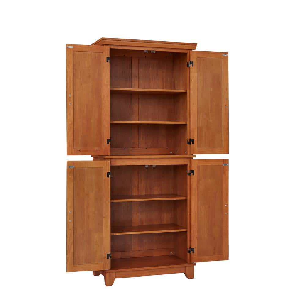 Cottage Oak Freestanding Pantry with Adjustable Shelving