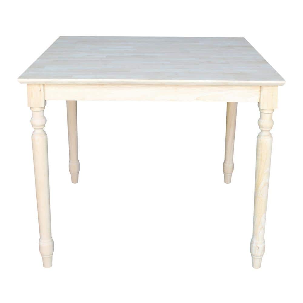 International Concepts Unfinished Dining Table K-3636-330T - The Home Depot