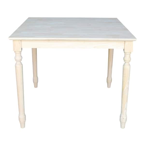 International Concepts Unfinished Dining Table
