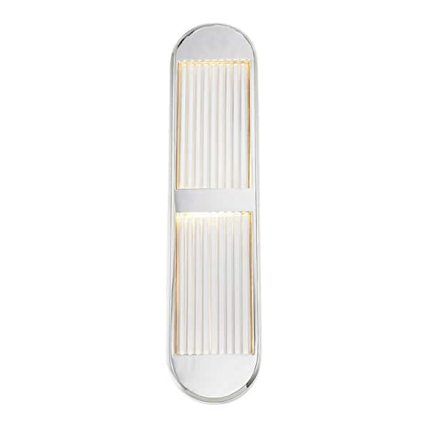 ALORA Palais 24-in 1 Light 26-Watt Polished Nickel Integrated LED Vanity Light