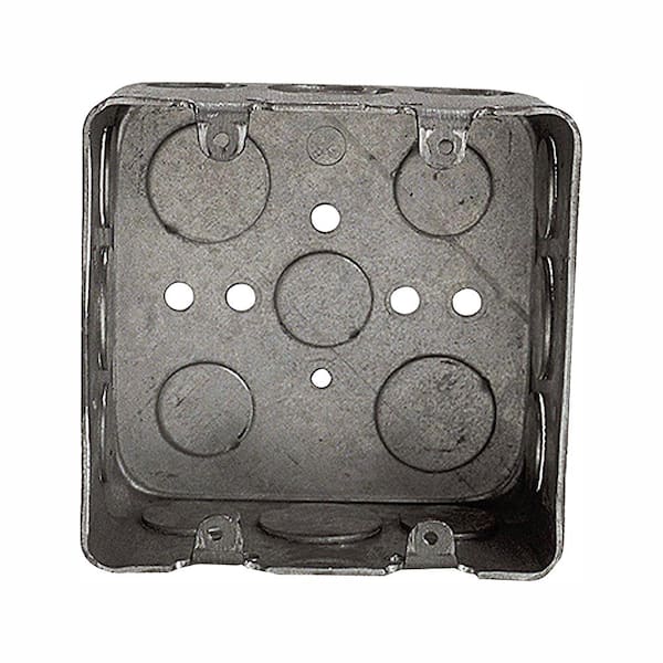 Steel City 2-Gang New Work Square Device Electrical Wall Box (Case of 10)