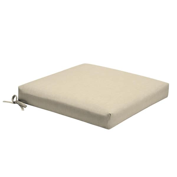 ARDEN Foam Outdoor Dining Seat Cushion 19 x 19 Made with ProFoam Rain-Proof Fade Resistant Tan Leala