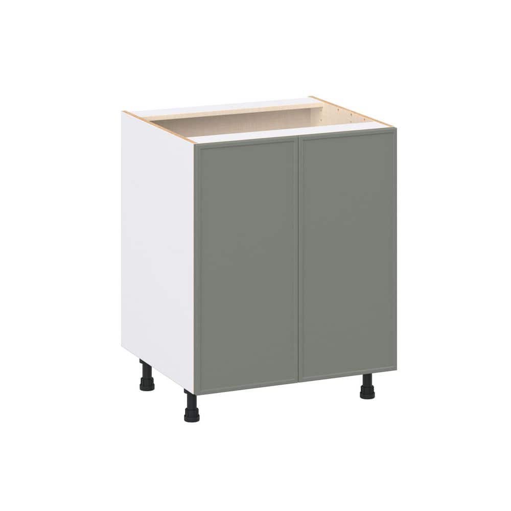Fairview 27 in. W x 24 in. D x 34.5 in. H Assembled Slim Shaker Full Height Doors Base Kitchen Cabinet in Moss Green price history on PriceWatchPro