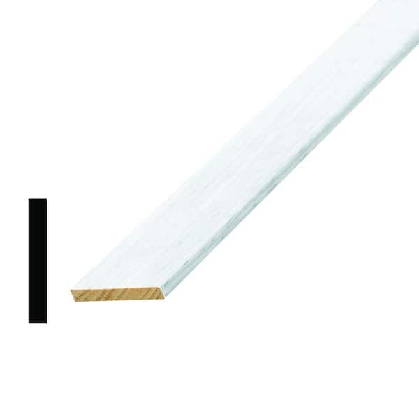 Alexandria Moulding LWM 266 1/4 in. x 1-5/8 in. Primed Pine Finger-Jointed Lattice Molding