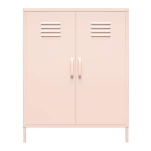 Bonanza Pink 2-Door Metal Locker Storage Cabinet