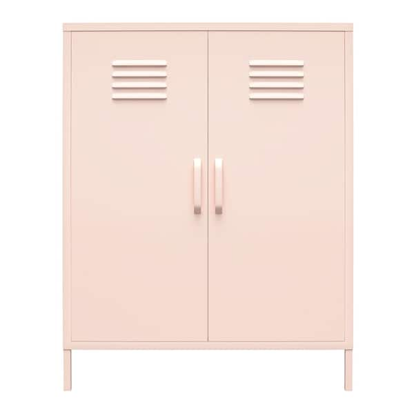 SystemBuild Evolution Bonanza Pink 2-Door Metal Locker Storage Cabinet ...