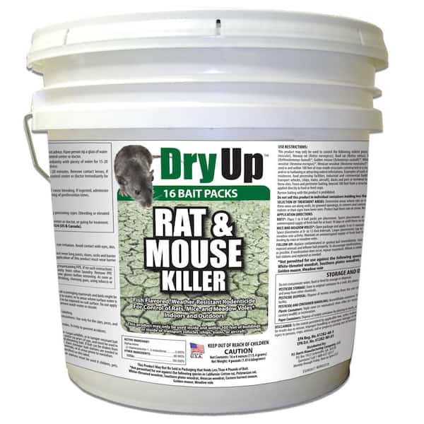 4 lbs. Dry Up Rat and Mouse Killer Pellets (4 oz. 16-Pack)